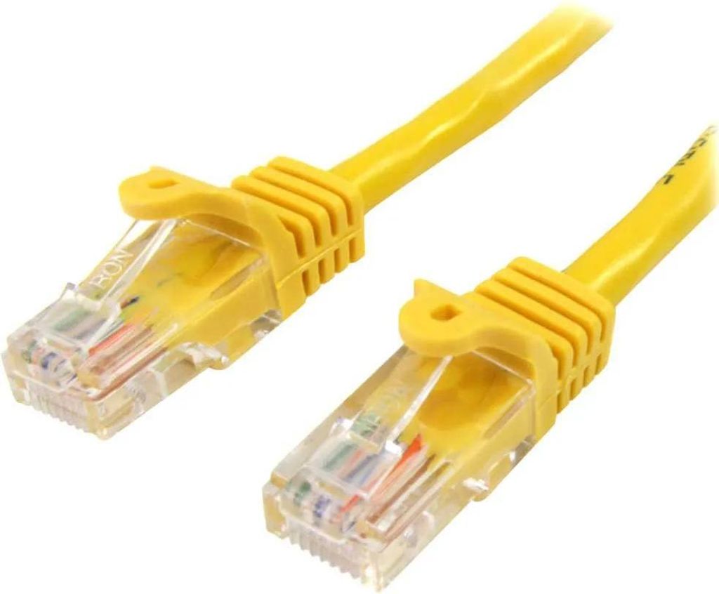 StarTech.com 3m Cat5e RJ45 UTP Netzwerkkabel Snagless - Cat 5e Patchkabel - Gelb
