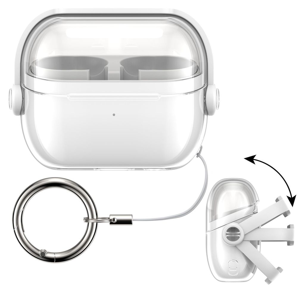kwmobile transparentes Kopfhörer Case kompatibel mit Samsung Galaxy Buds 3 / Galaxy Buds 3 Pro Hülle - Headphones TPU Cover mit Sicherheitsversch...