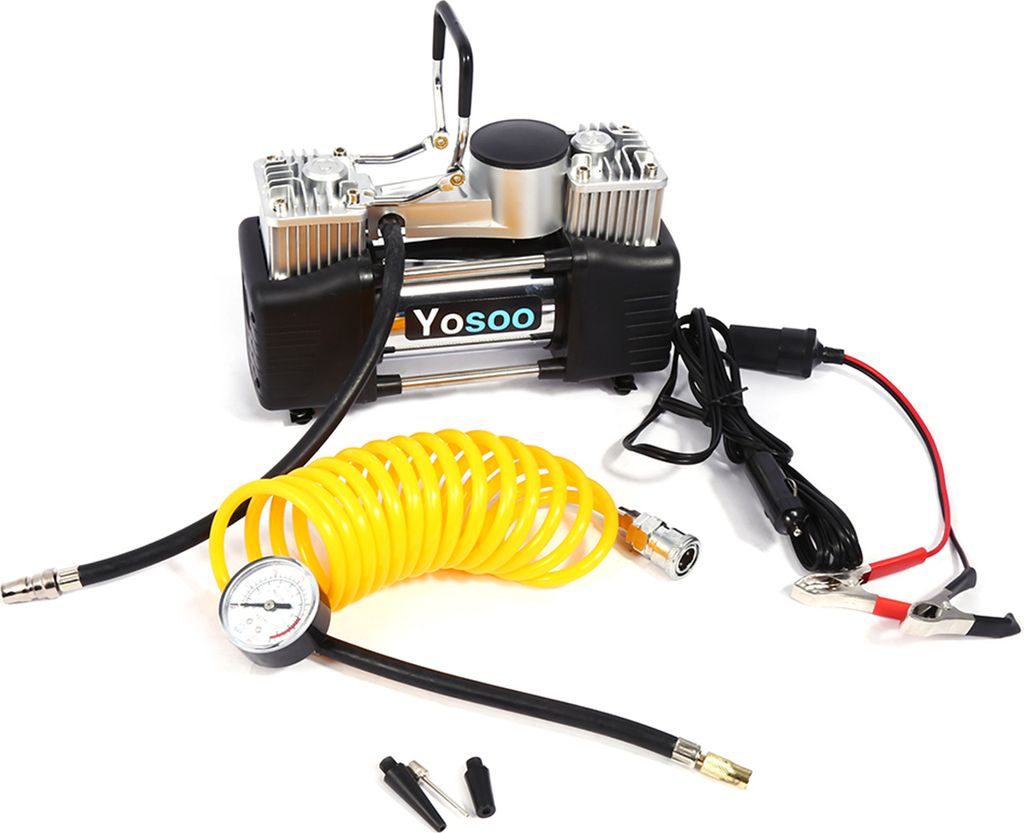 Tragbarer Mini-Luftkompressor 2,5bar Autoreifen-Aufblasgerät Portable Kit Druckpumpe 12V