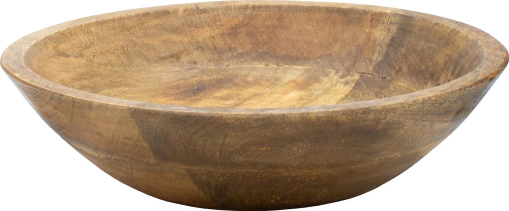 1.06 Runde Holz Schale aus Mango - Ø 30 cm x 7,5 cm - Deko Ablage rund