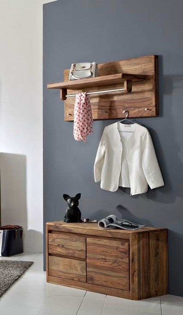 Garderobe 2-tlg. "Indian Sunset" Sheesham