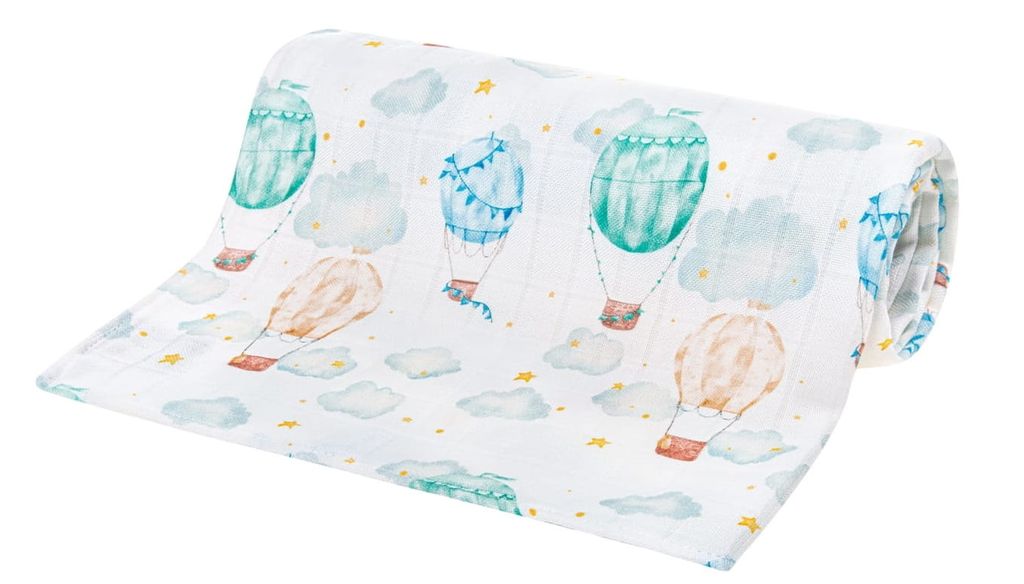 Látkové plienky Burp Cloths Bambusová plienka 30x30 Balóny Obrázok produktu 