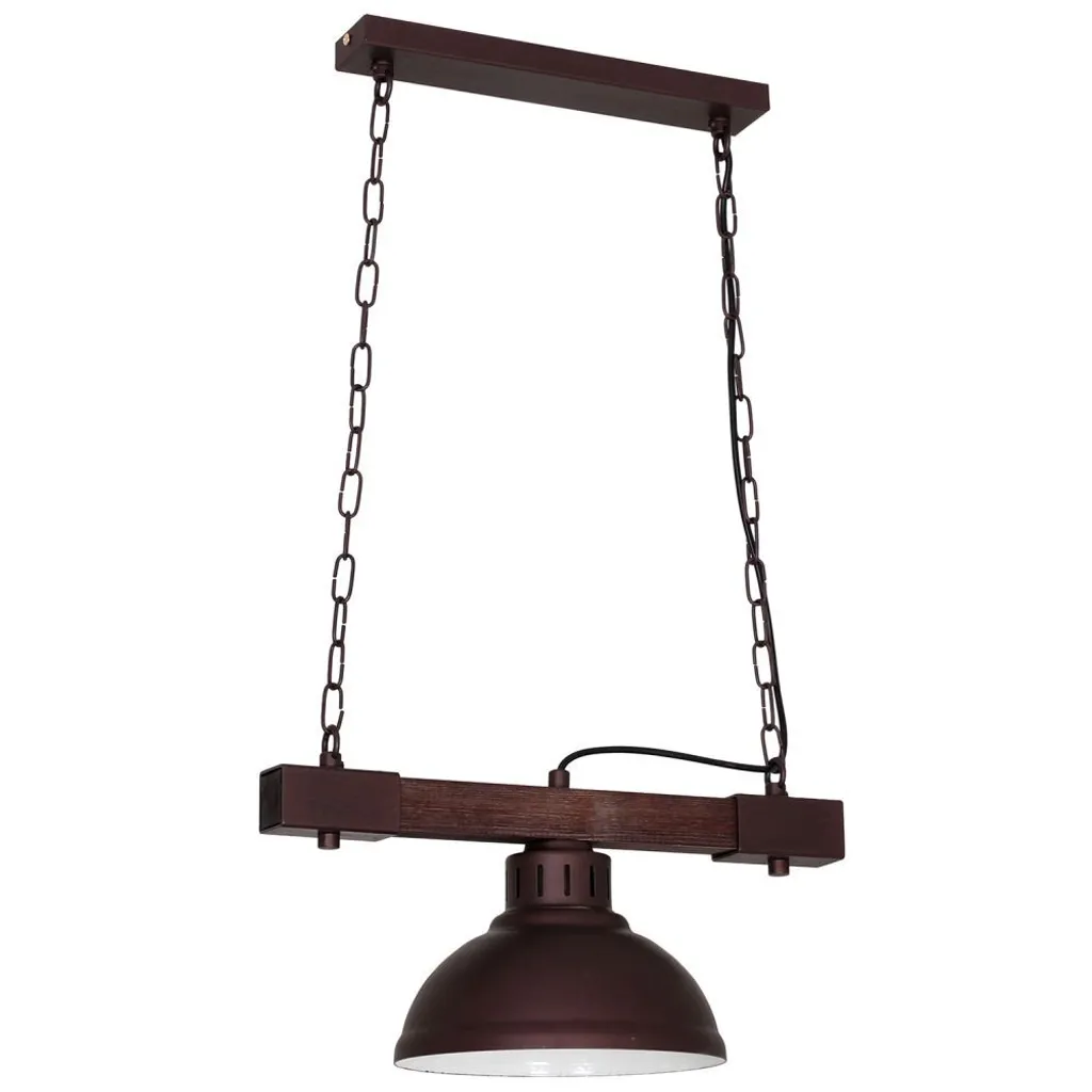 Luminaire suspendu bois et métal 40cm pour réchauffer votre intérieur