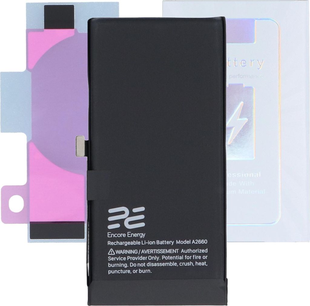 Encore Energy Akku für Apple iPhone 13 Mini 616-00814 9.77Wh 3.88V 2520mAh A2680