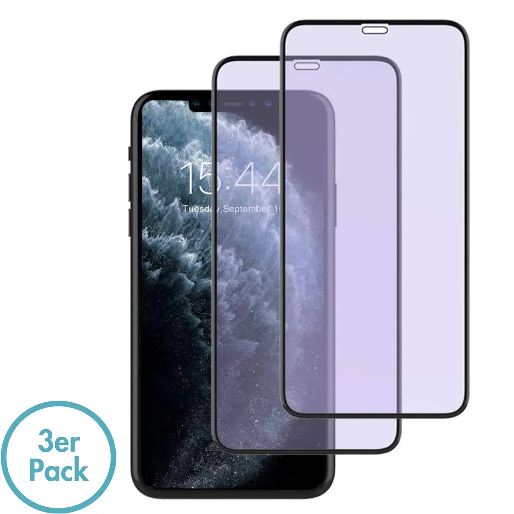 Apple iPhone 13 filtro luce blu anti-impronta anti-olio screen protector set di 3