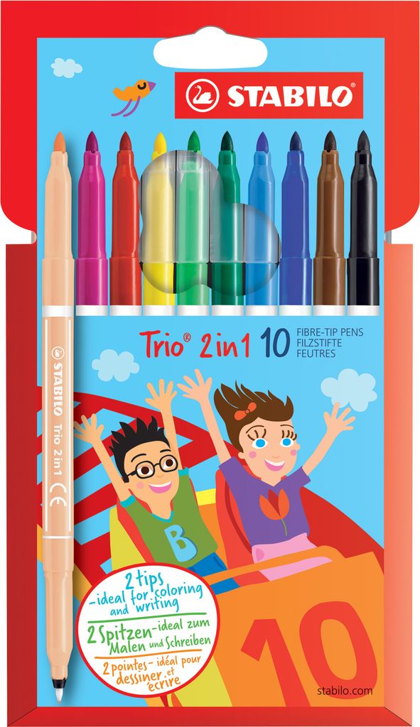 Pennarello e fineliner in un unico prodotto - STABILO Trio Immagine del prodotto 