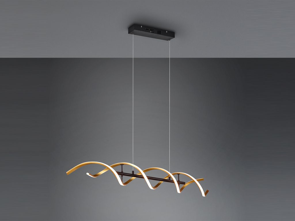 Trio - Hängelampe SEQUENCE - Gold - 0x0x150 cm Produktbild 