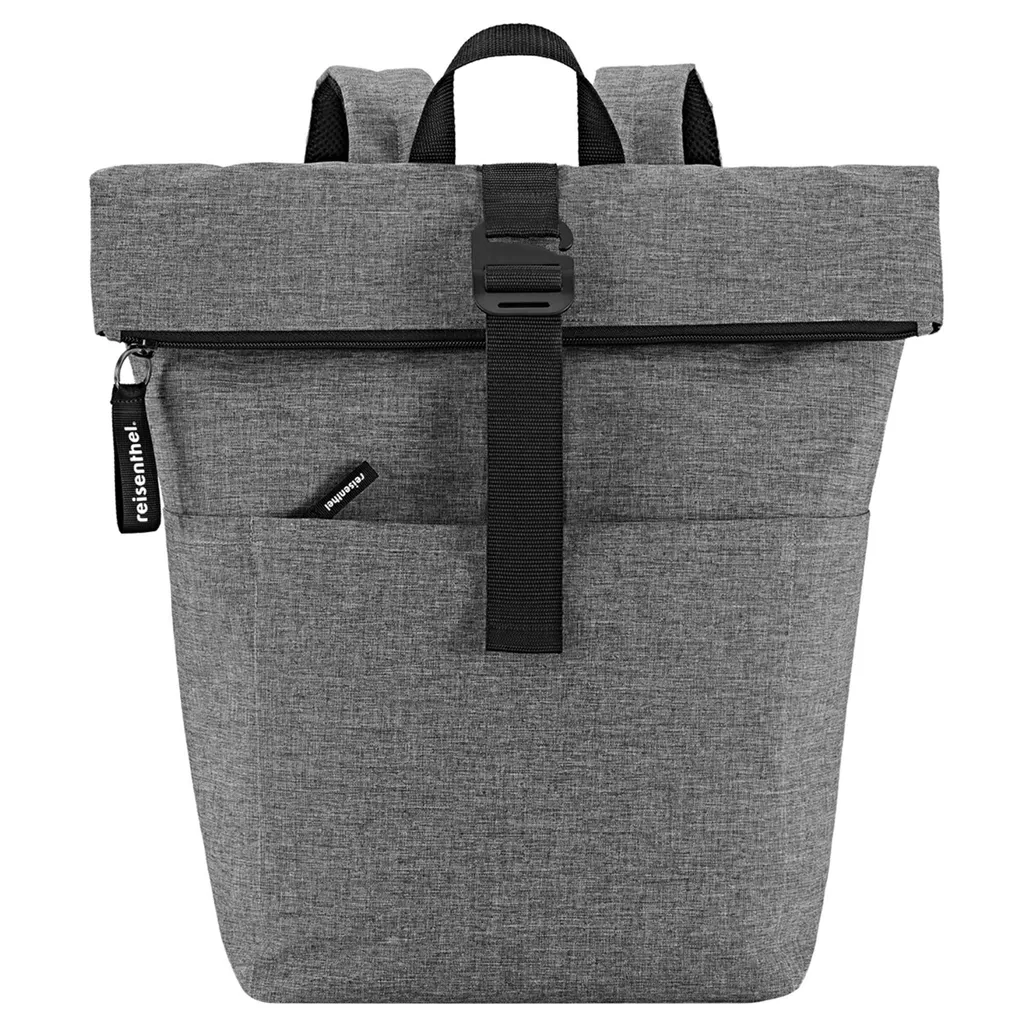 reisenthel zainetto zaino con scomparto per laptop Rolltop Backpack 22L Twist Silver grigio