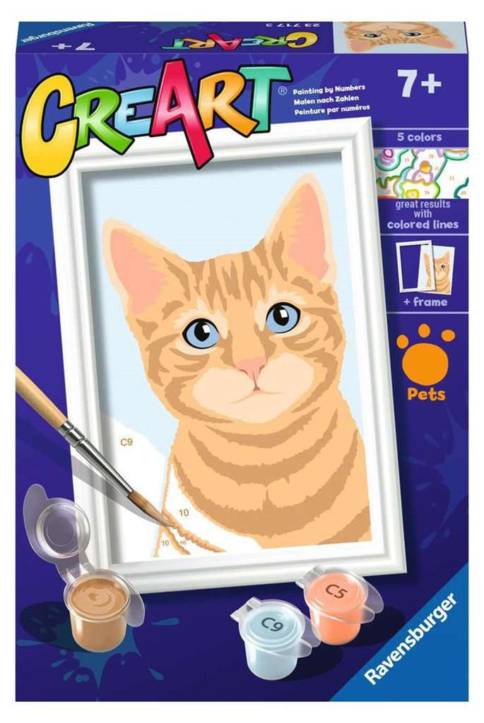 Ravensburger CreArt Malen nach Zahlen – Orangefarbener Produktbild 