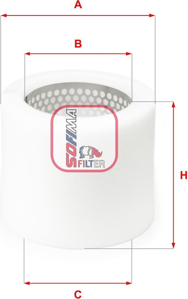 Luftfilter SOFIMA S 9780 A passend für PEUGEOT 205 II (20A/C) Filtereinsatz