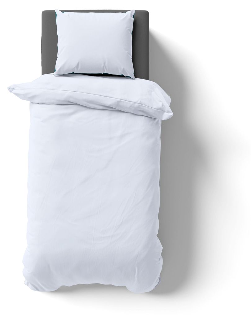 2-tlg Renforcé UNI Bettwäsche 135x200 + 80x80 cm Kopfkissen Produktbild 