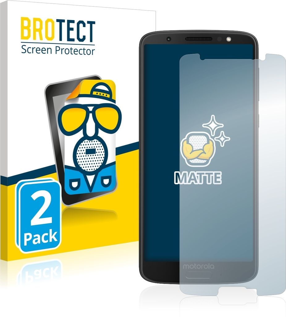 2x BROTECT Schutzfolie für Motorola Moto G6 Displayschutz Displayschutzfolie Folie Matt Entspiegelungsfolie
