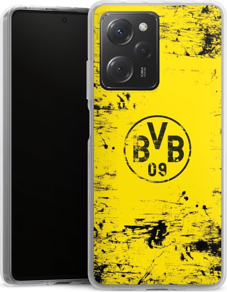 DeinDesign Handyhülle für Xiaomi Poco X5 Pro Silikon Hülle Case Smartphone Schutzhülle BVB Borussia Dortmund Offizielles Lizenzprodukt