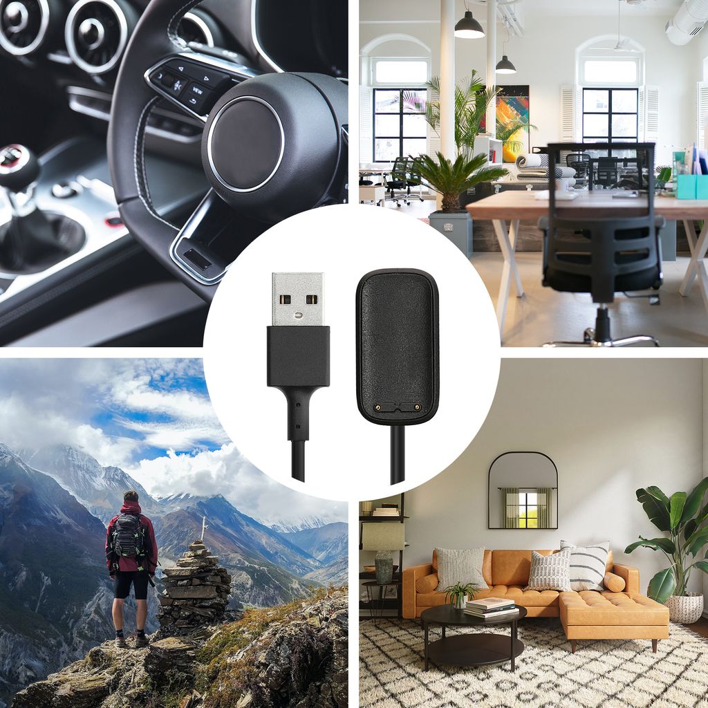 kwmobile USB Kabel Charger kompatibel mit Fitbit Charge 5 / Produktbild 5