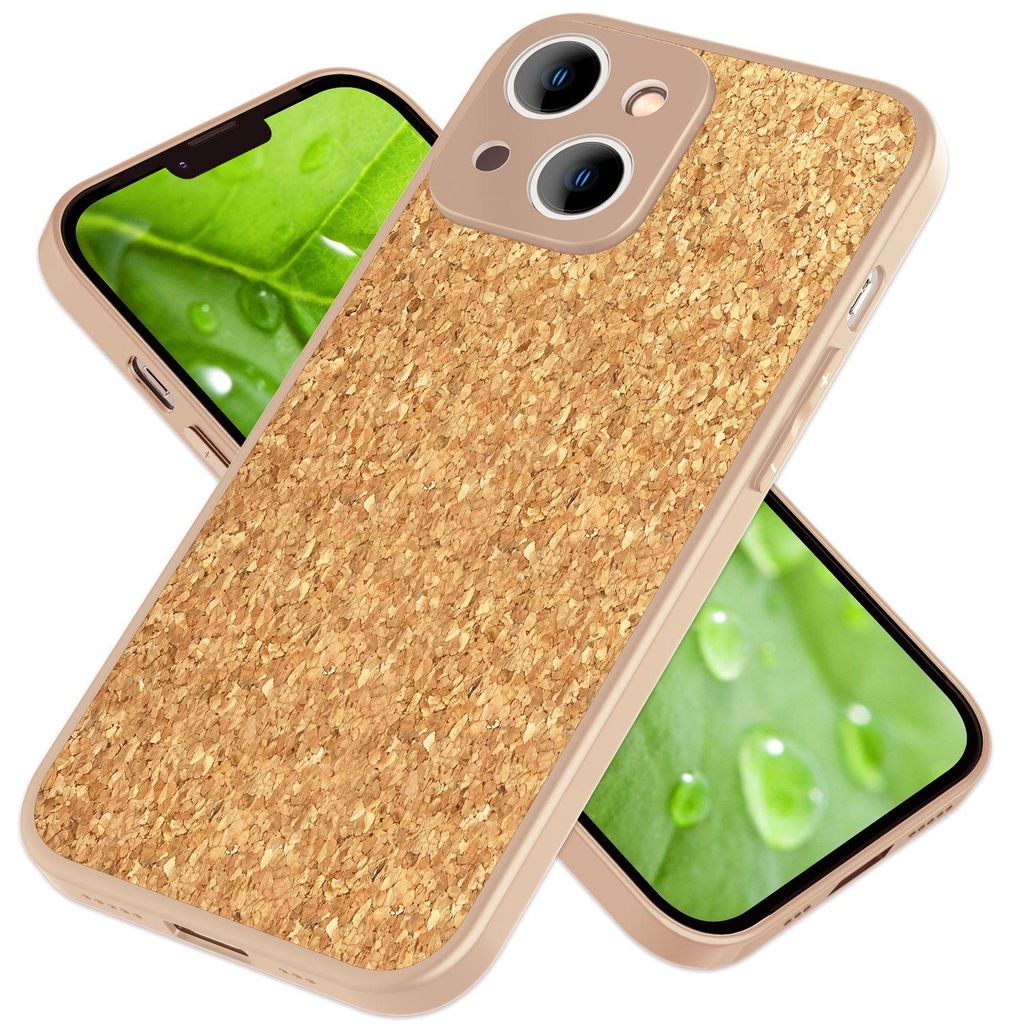 Custodia con sughero naturale per iPhone 14, custodia Immagine del prodotto 