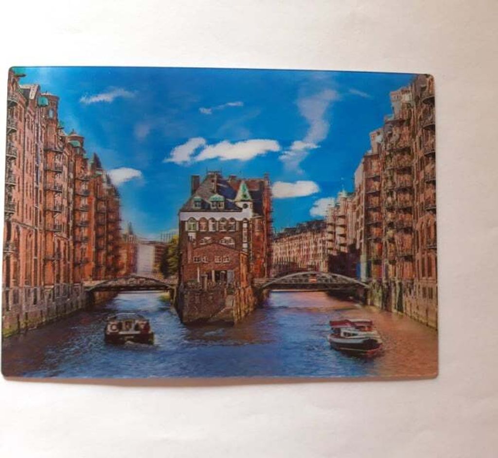 3 D Ansichtskarte Hamburg, Speicherstadt, Postkarte Produktbild 