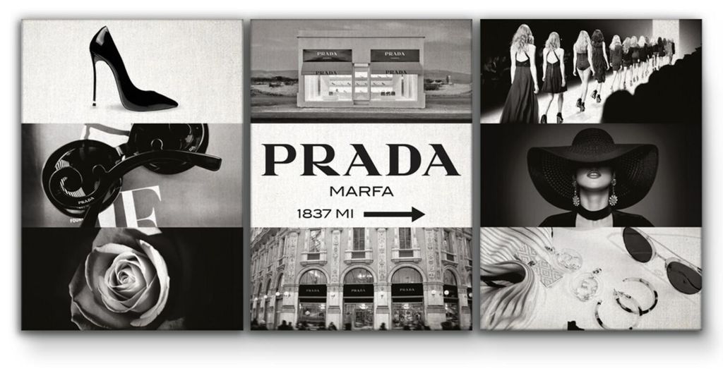 Giallobus - 2 - Fashion - Marfa 2 - Giallobus - 308x140cm | 3pz. x 100x140cm - Bild - Leinwand
