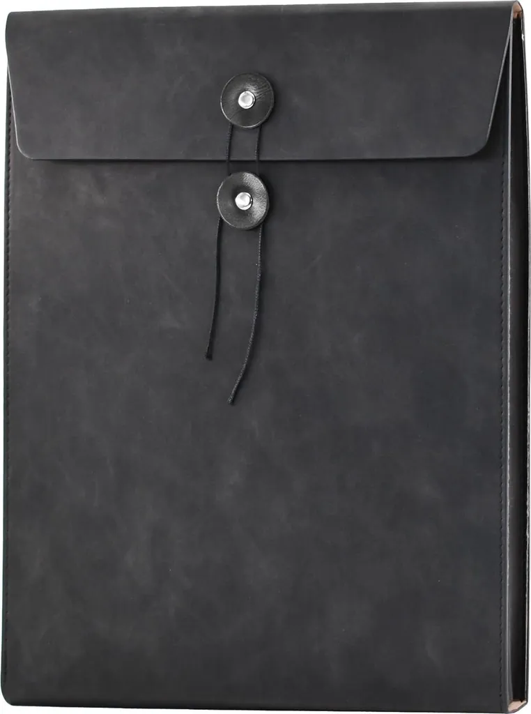 Pochette de rangement dossier A4 vertical en cuir - Anti-pliure et élégant