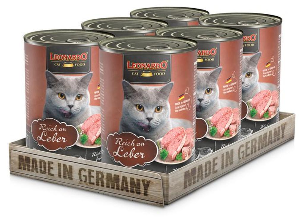 Leonardo Cat Food LEONARDO Reich an Leber, Adult, Leber, Produktbild 