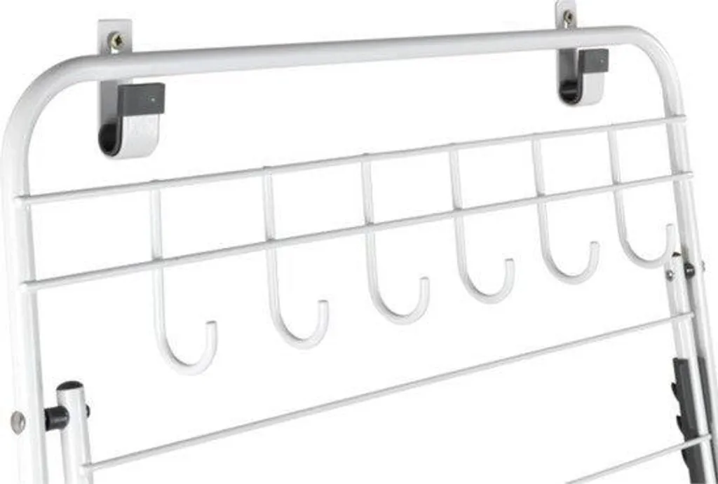 Racleur de porte en métal avec 6 crochets de rangement gain de place