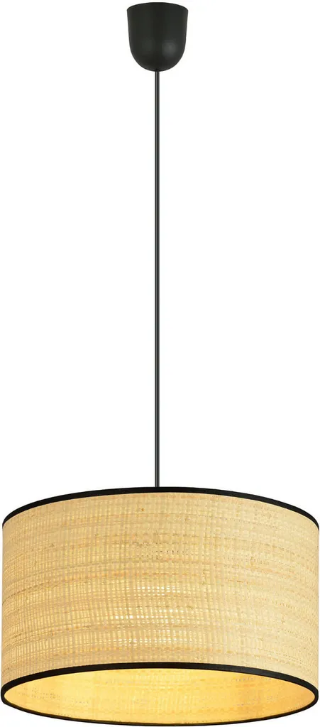 Suspension E27 en Rotin Tressé ASTON 1 - Éclairage Naturel 40 Watts