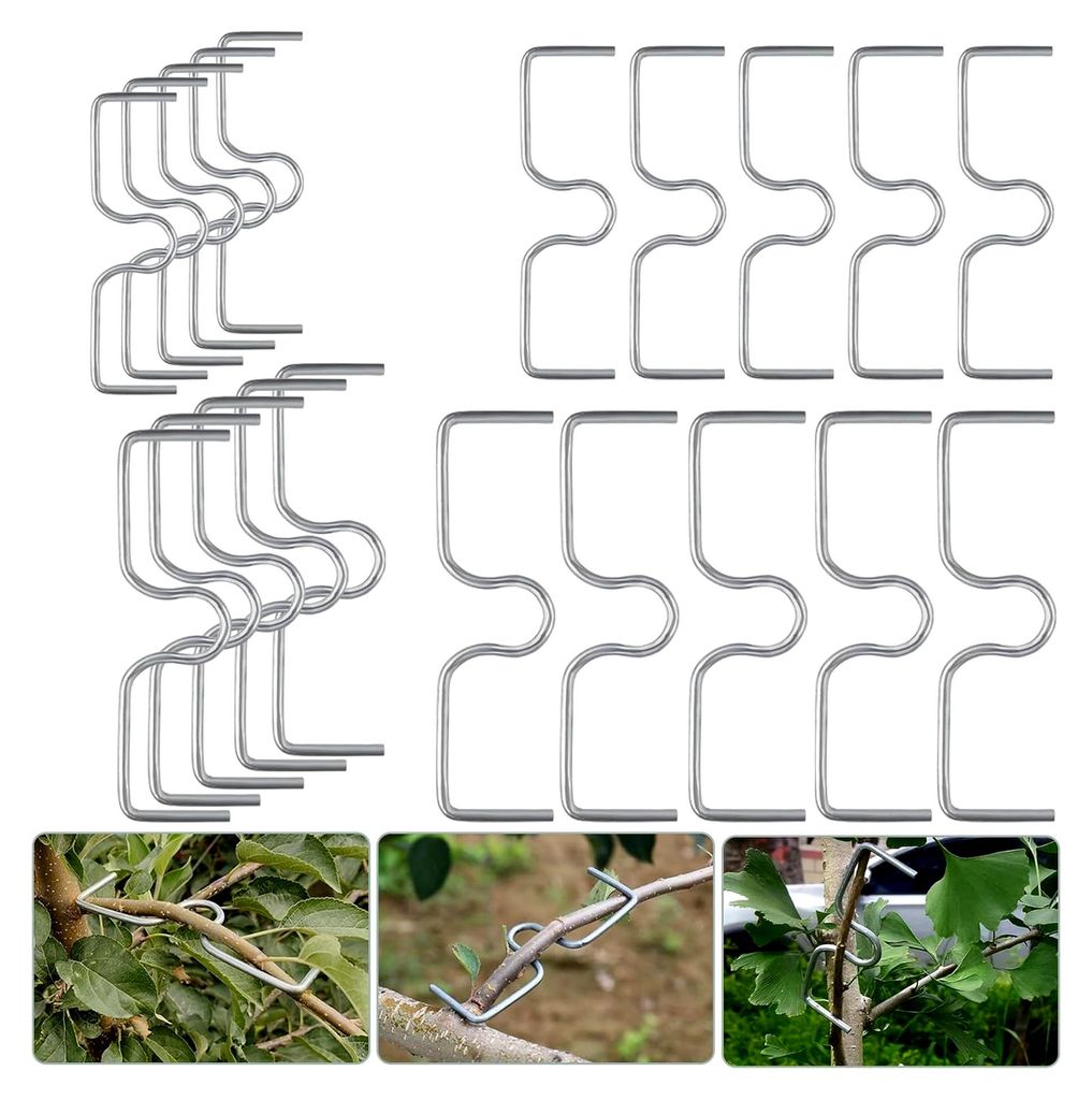 Astzieher Astspreizer für Obstbäume 20 Stück M-förmige Aststütze für Gartenbäume wiederverwendbare Werkzeuge (M10cm, 13cm)
