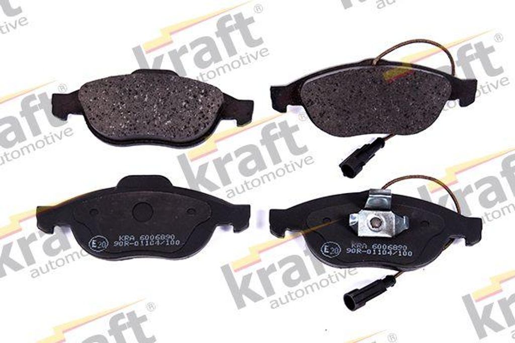 KRAFT AUTOMOTIVE 6006890 Bremsbelagsatz, Scheibenbremse OE 0009947935 kompatibel mit Alf. 156