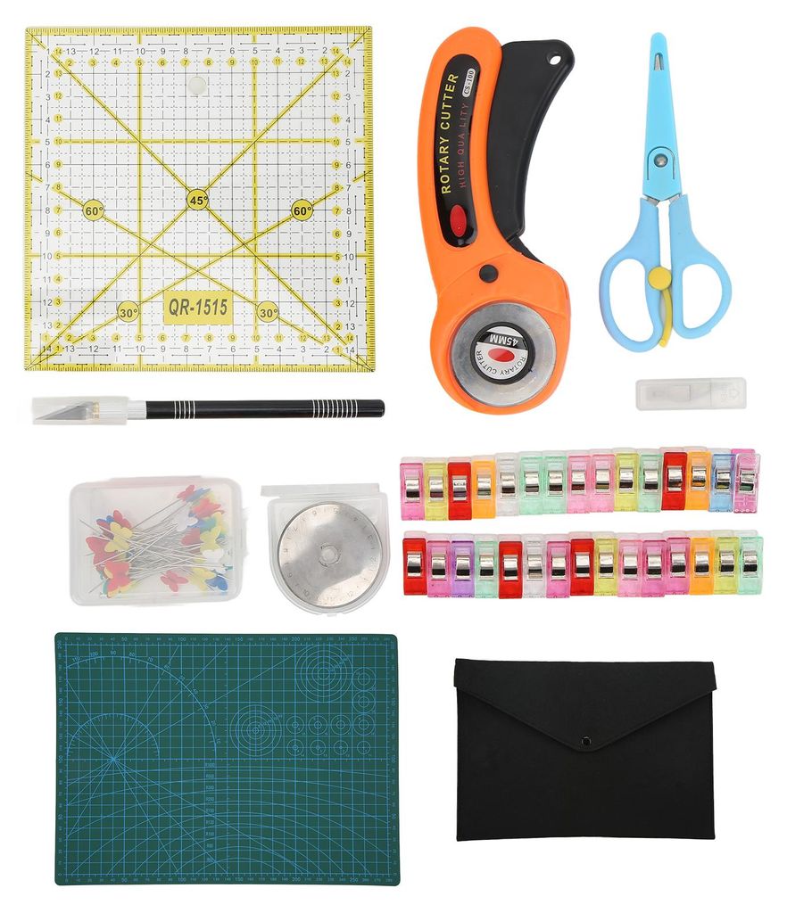 Stoffschneider-Set, Stoffschneidewerkzeug-Set mit Matten-Ersatzklingen zum Nähen