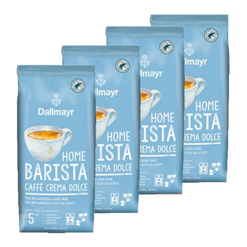 Dallmayr - Home Barista Caffè Crema Dolce Bohnen - 4x 1kg
