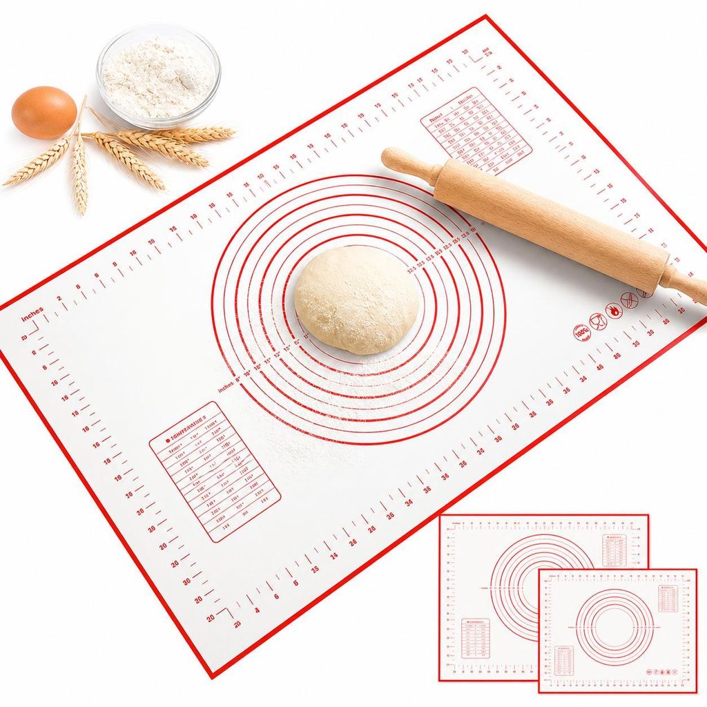 Silikon Backmatte 40x30 cm – Antihaft & Rutschfest mit Skala, H0207