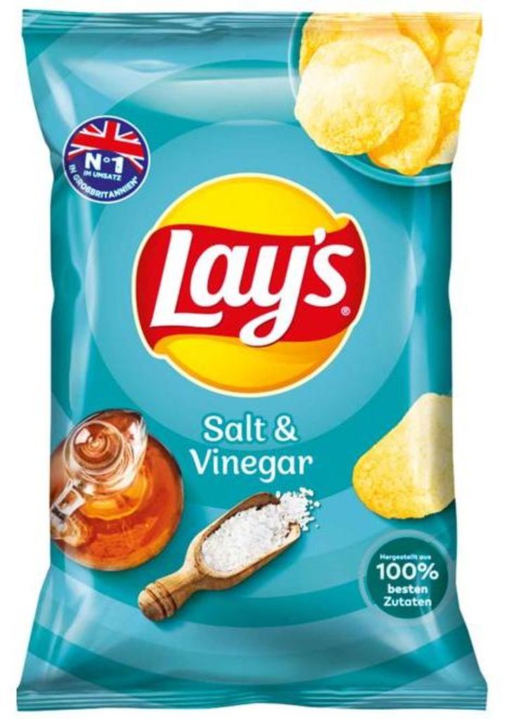 Lay's Salt & Vinegar Kartoffelchips 150g Beutel Produktbild 
