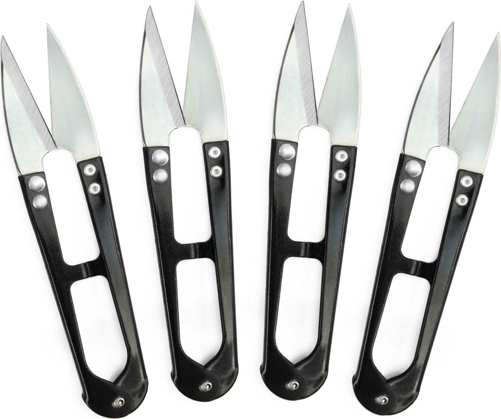 4x Fadenschere scharf aus Edelstahl - Universell Produktbild 1