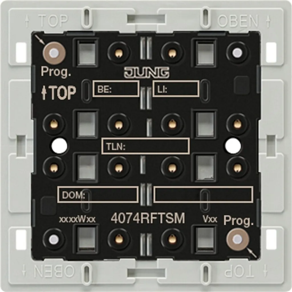 Émetteur Mural KNX RF à Touches Sensitives Jung 4074 - Commande Domotique
