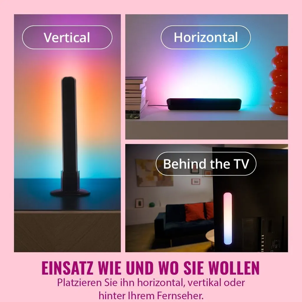Éclairage Wi-Fi WiZ Bars de Gradient pour Bureau et Setup Gaming - 8