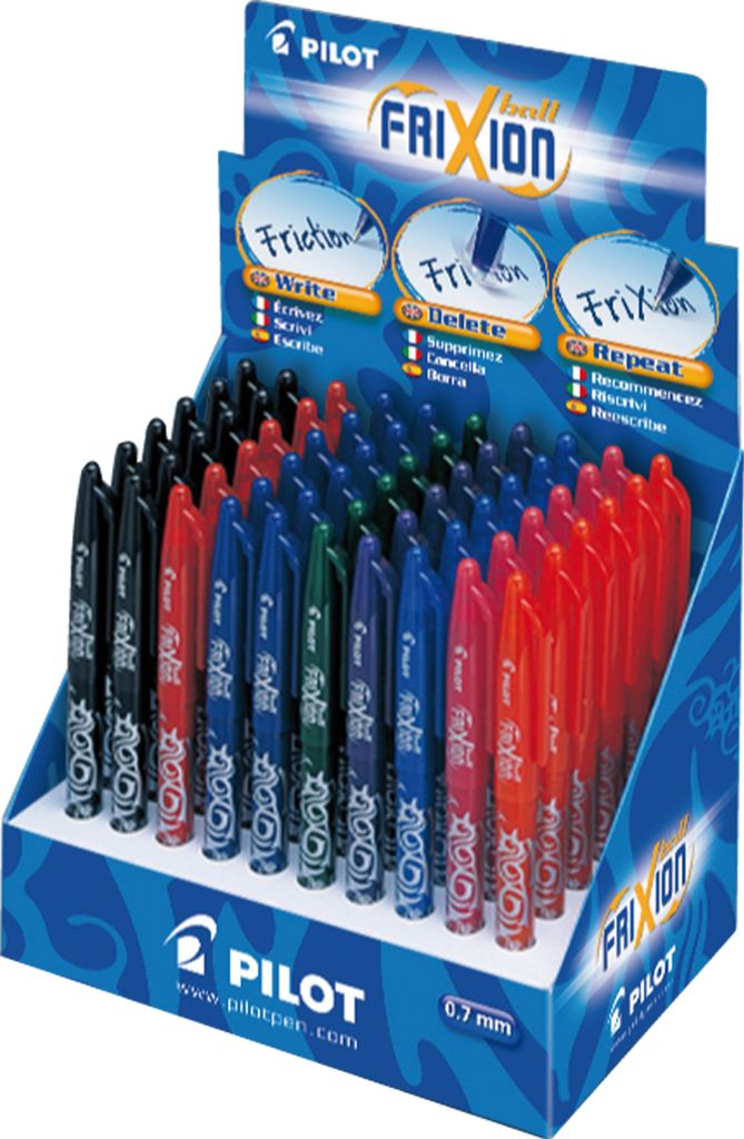 PILOT Tintenroller FRIXION BALL 60er Display