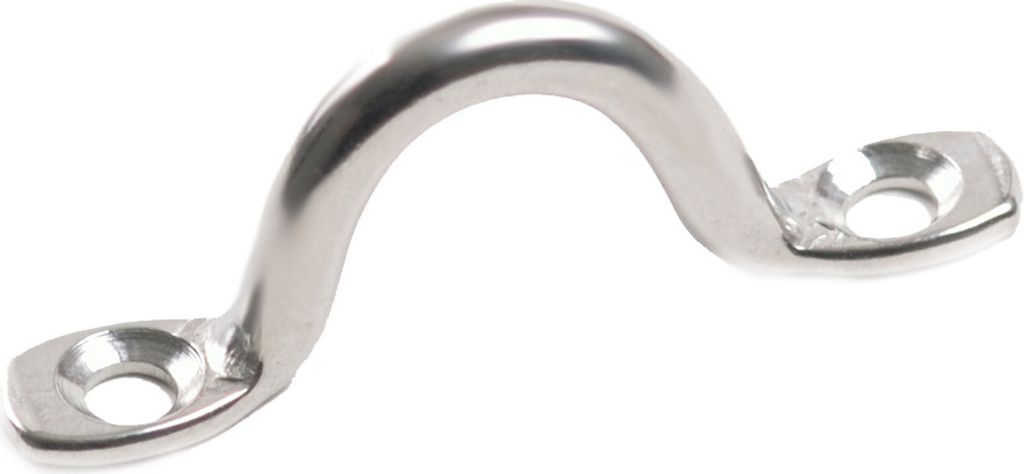 Fenderöse mit 5 cm Länge, aus rostfreiem Edelstahl in massiver Ausführung