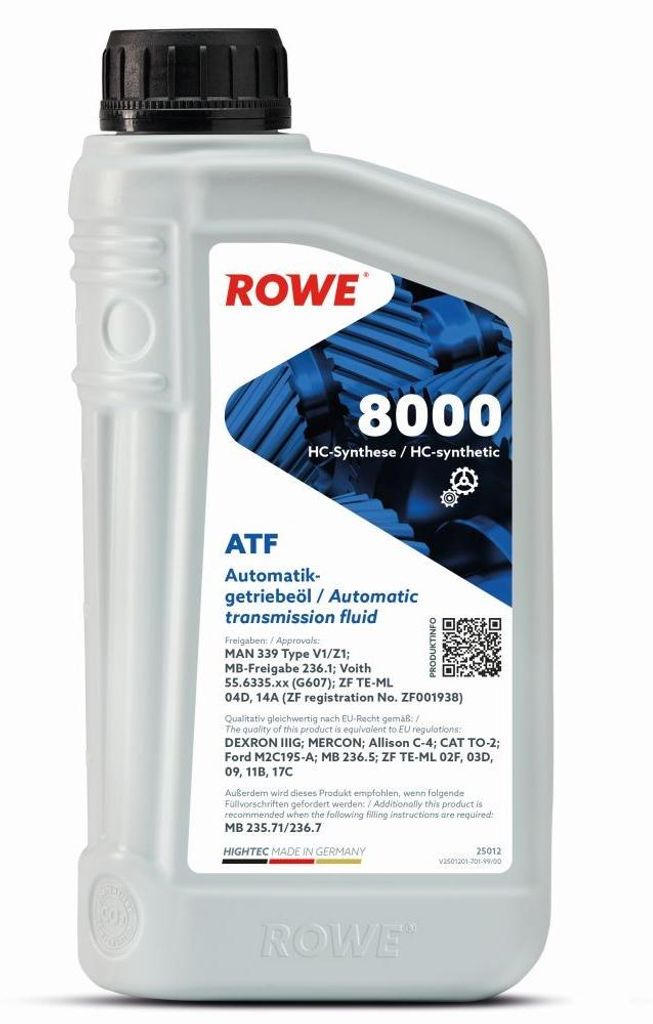 ROWE HIGHTEC ATF 8000 Automatikgetriebeöl HC Synthese Öl 1L 25012-0010-99