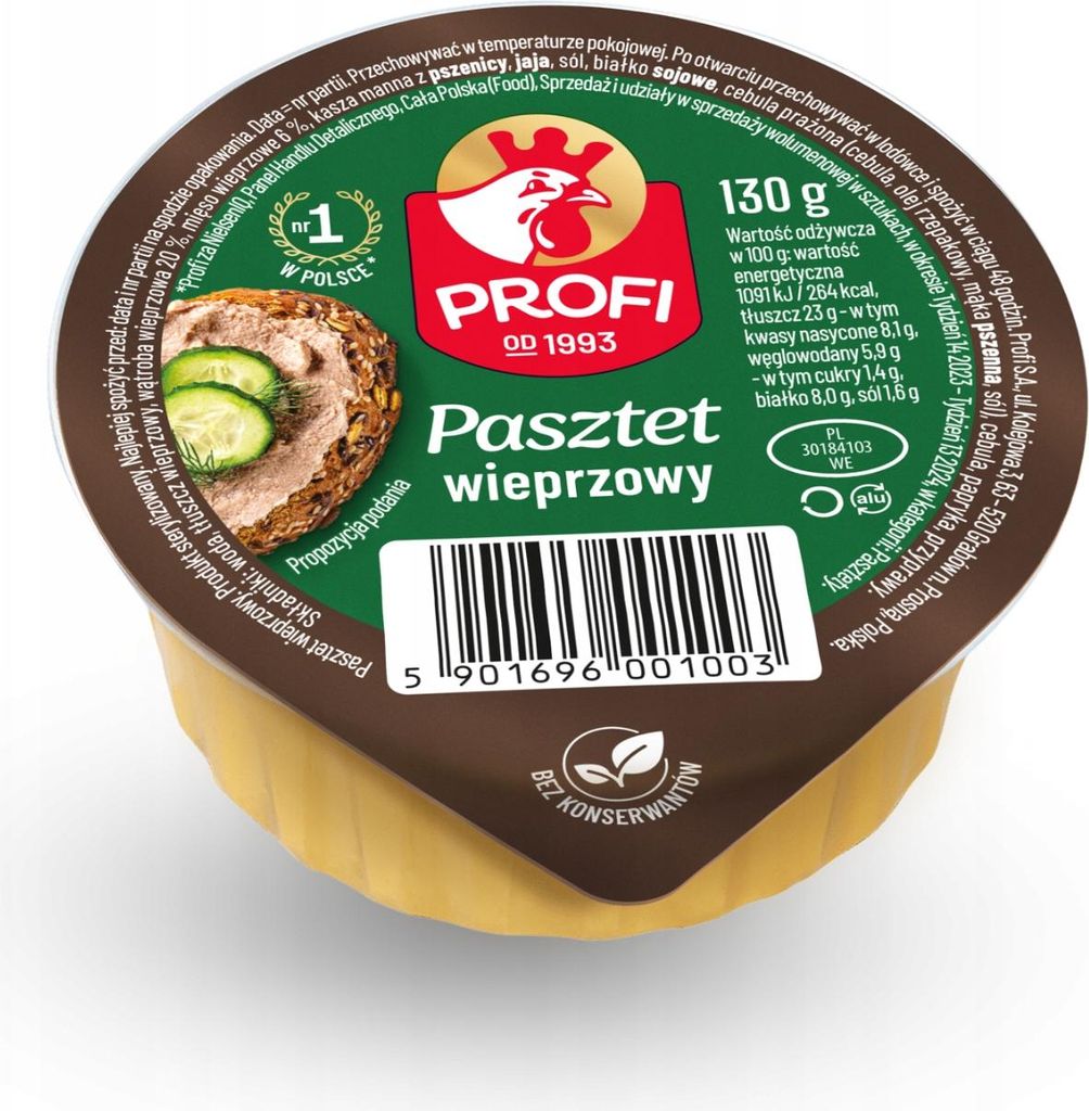 Profi Pasztet wieprzowy 130 g Zdjęcie produktu 