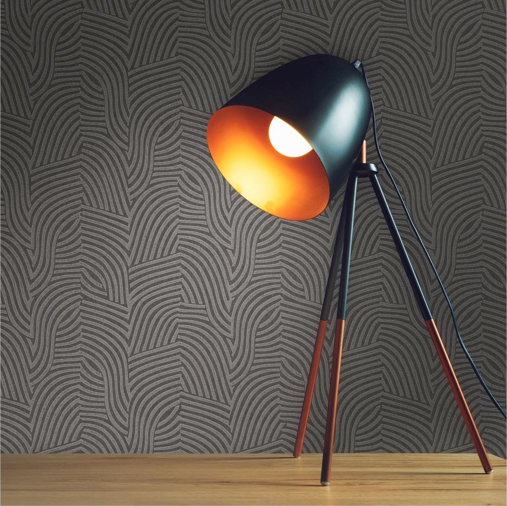 Tapete Modern M1-No.11964 Vliestapete Grafik Grau Metallic Wohnzimmer Schlafzimmer