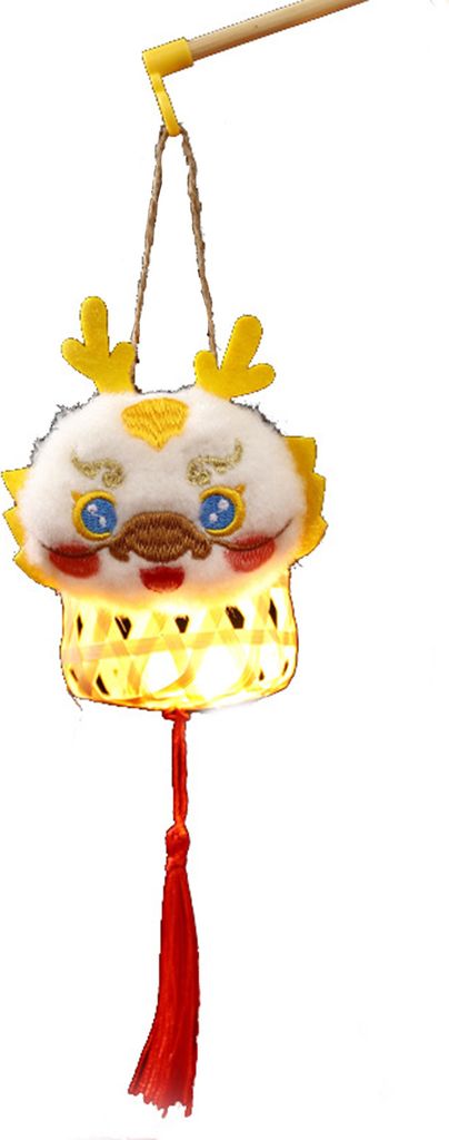 DIY Chinesische Drachenlaterne Kit mit Griff Quaste Design Reichhaltige Farbe Frühlingsfest DIY Handgemachte Laterne Anhänger A