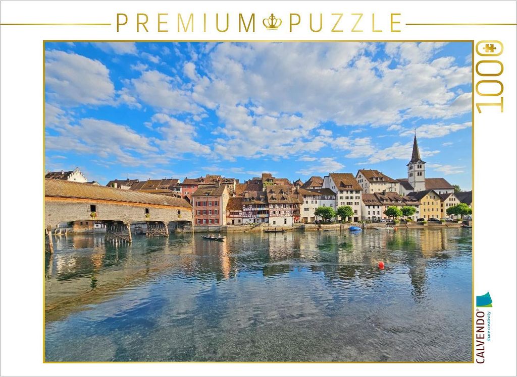 CALVENDO Puzzle Gailingen am Hochrhein | 1000 Teile Lege-Größe 64x48cm Foto-Puzzle für glückliche Stunden