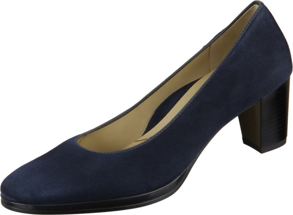 Ara Damen Leder Pumps blau Samt 4,5 Produktbild 