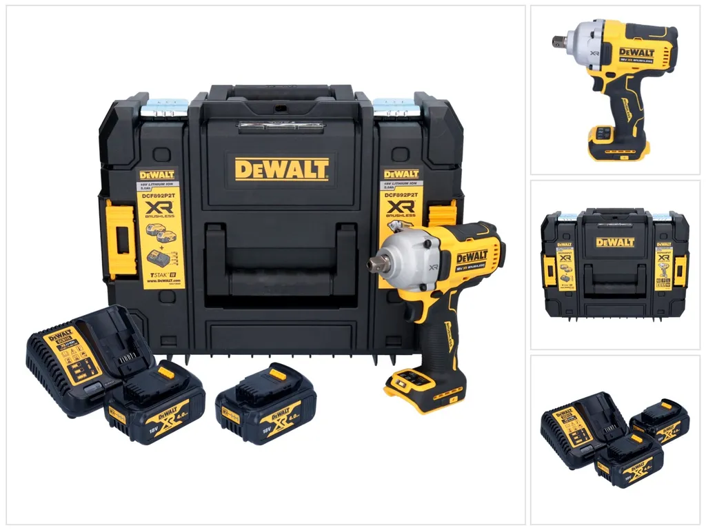 Boulonneuse à chocs sans fil DeWalt 18V XR 813Nm 1/2 pouce Brushless TSTAK