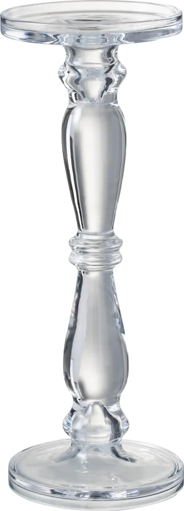 J-Line Chandelier Leti en Verre Transparent 13x13x35,5cm Déco Chic