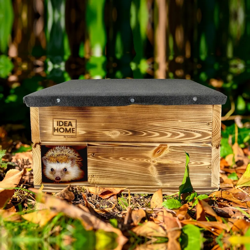 Maison pour hérissons avec sol bois - Protection hivernale LEVIATAN