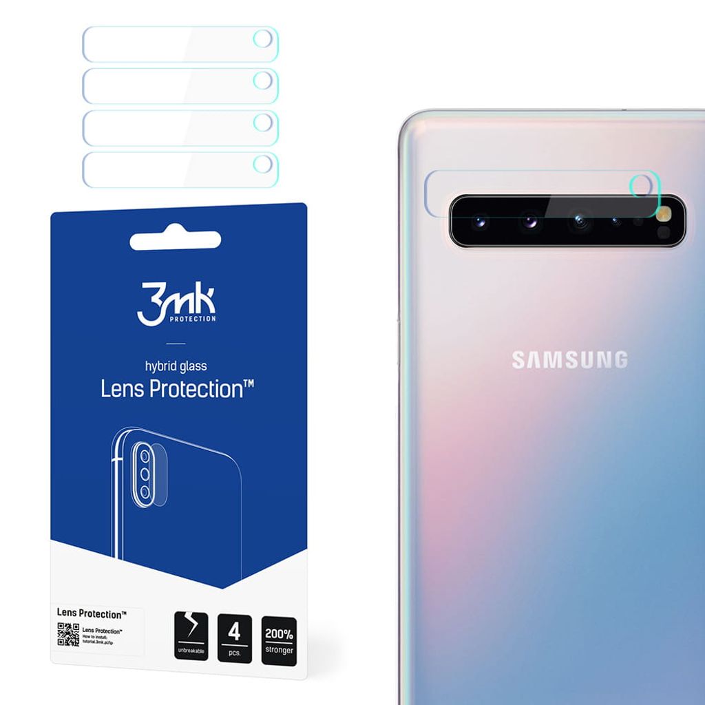 3mk Hybridglas Lens Protection für Samsung Galaxy S10 5G Kamera Objektiv Kameralinse 6H (4 Stück)