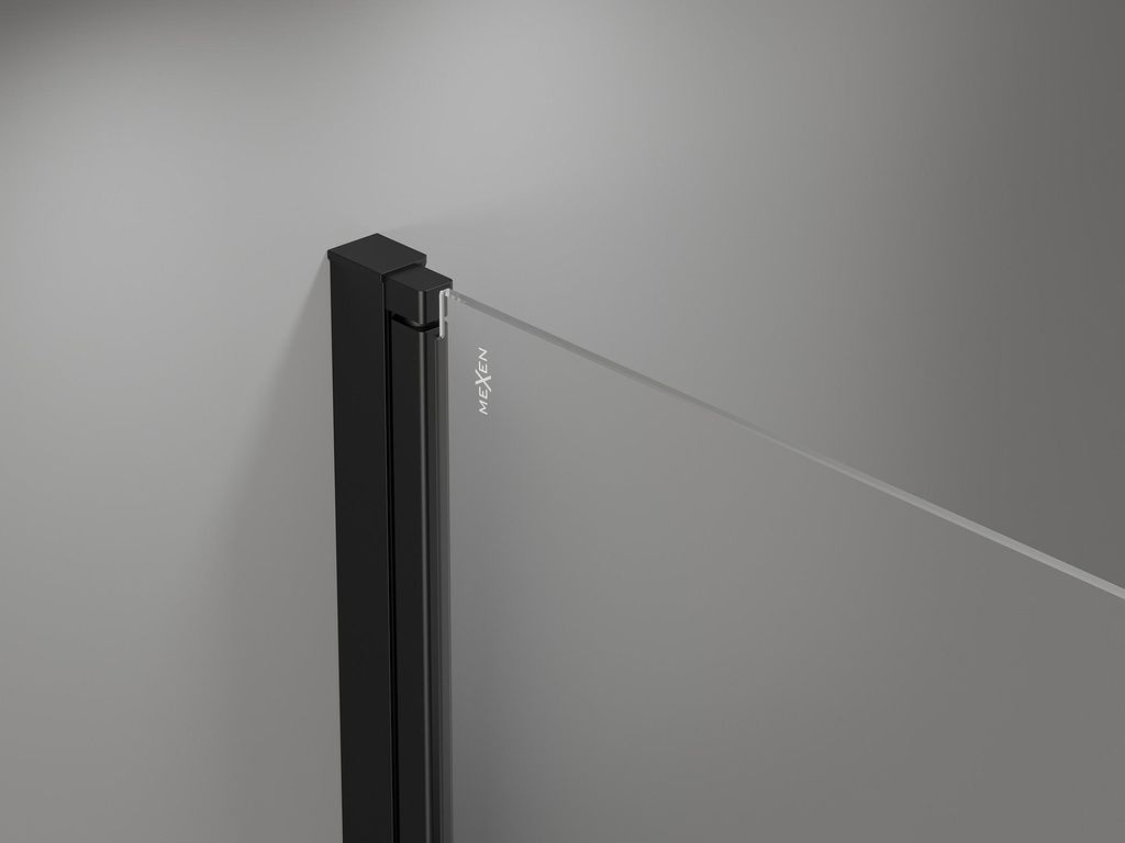 Mexen Mist-F Falttür für Dusche rechts 60 cm, schwarzes Produktbild 