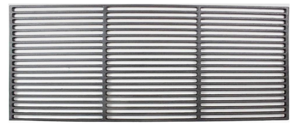 BBQ Grillrost aus Gusseisen 67 x 40 cm, massives Grillgitter, emaillierte Grillplatte, rechteckig, geeignet für Gasgrill, Holzkohlegrill und BBQ