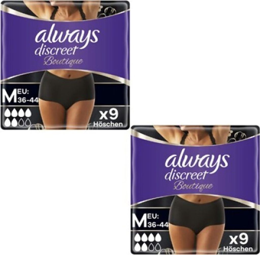 Multipack 2x always Discreet Boutique Inkontinenz Pants Produktbild 