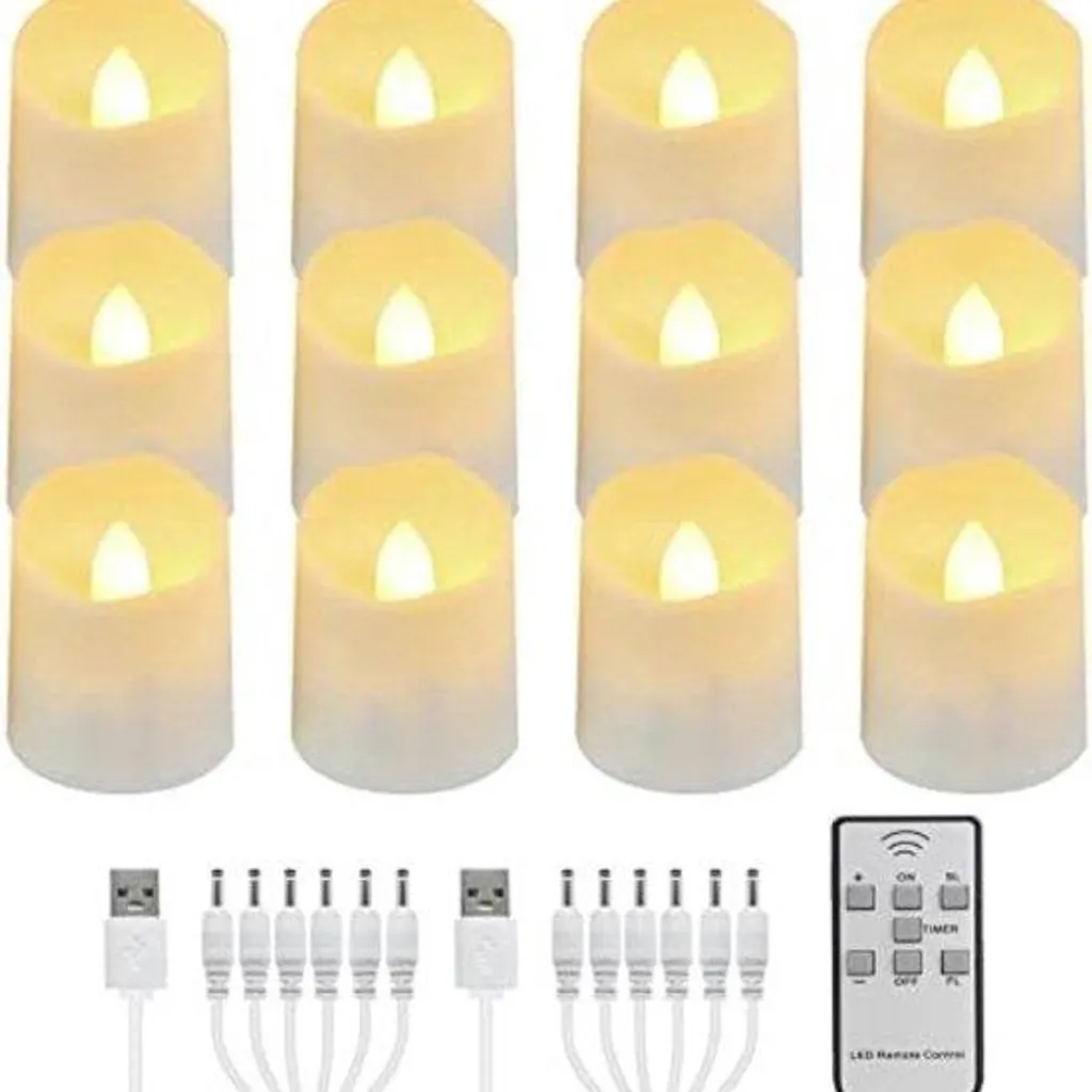 Bougies chauffe-plat LED rechargeables idéales pour mariage et restaurant